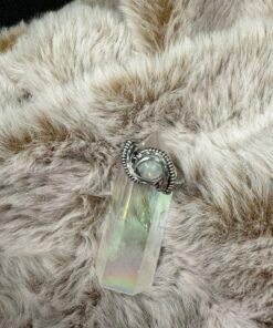 Alternative view of Moonstone Titanium Ring Size 6