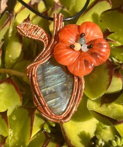 Labradorite Carnelian Flower