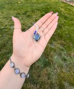 Labradorite Heart Pendant