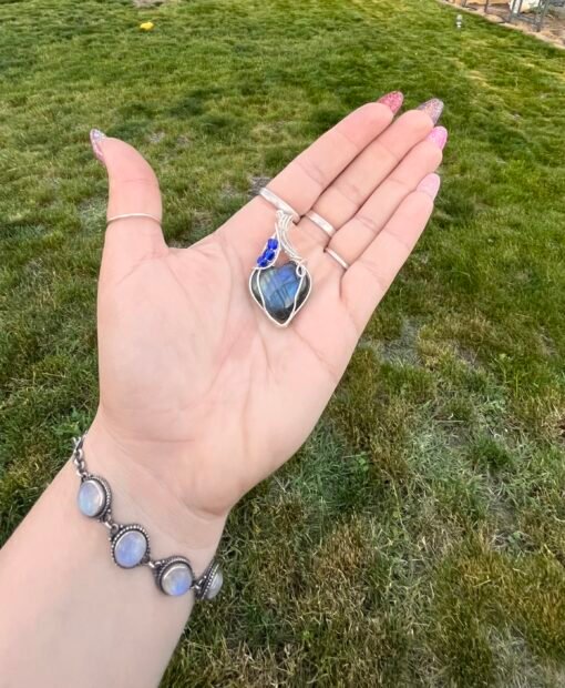 Labradorite Heart Pendant