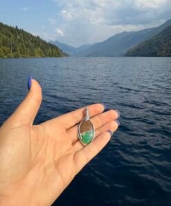 Bio Chrysoprase Oval – Crescent Lake Inspired