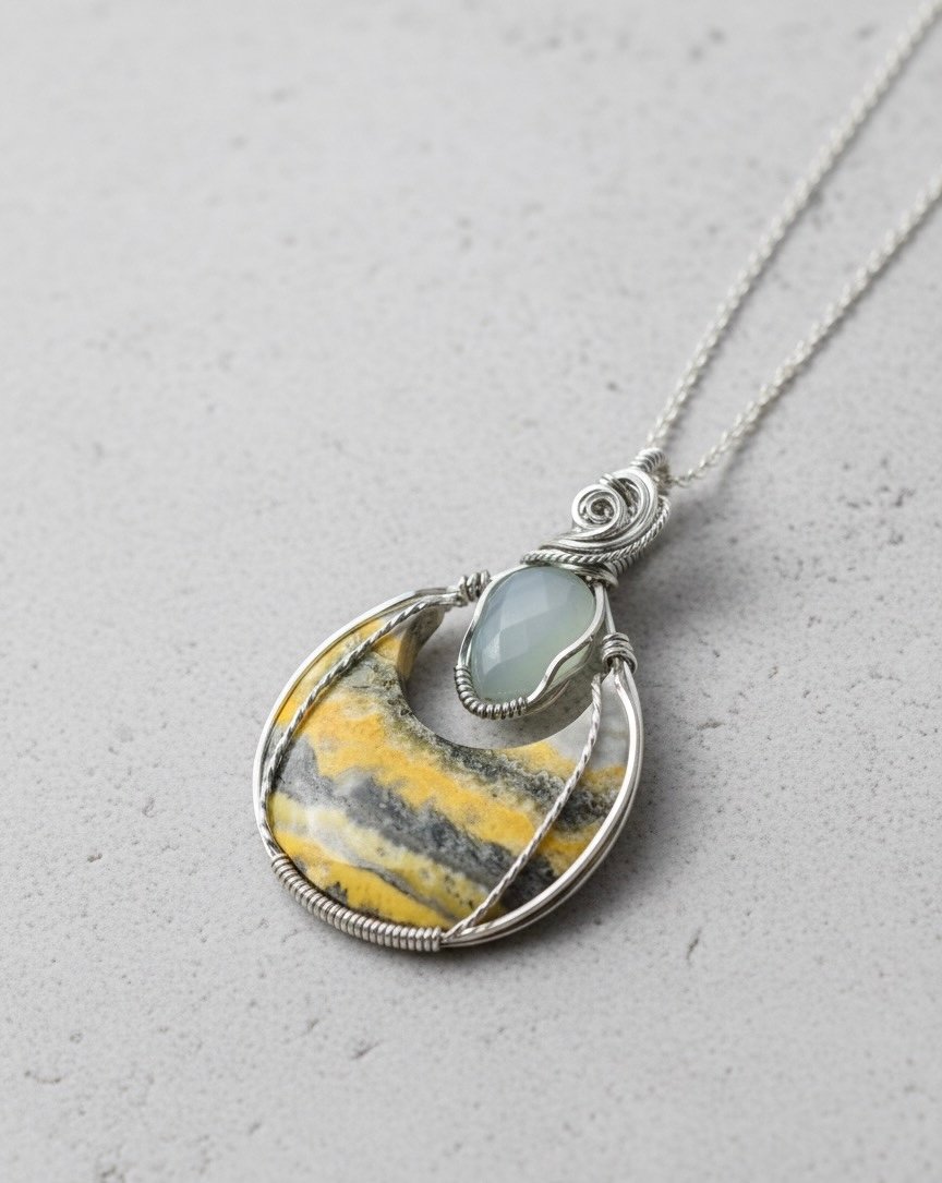 Bumblebee Jasper 🐝Pendant