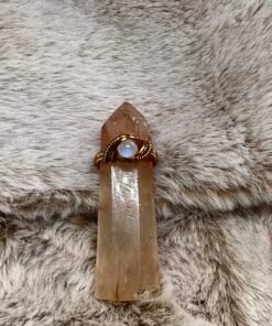 ♊ Gemini's Cosmic Connection: The Moonstone & Copper Ring Size 6 💫