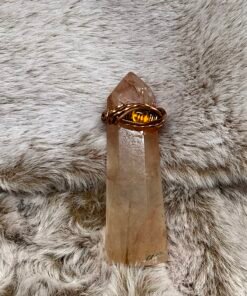 ♉ Taurus, Your Vision Awakened: The Amber Eye & Copper Ring Size 5.5👁️✨