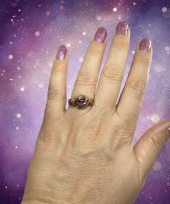 Alternative view of The Amethyst Dream Copper Ring 💜Size 7.5