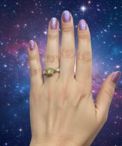 Alternative view of 🌟 Woven Wonders: The Celestial Opal Ring 🌙 Size 10.5