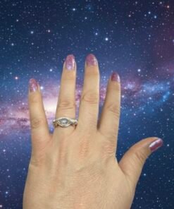 Alternative view of 🌙 Wear the Magic of the Moon: Silver & Moonstone Size 6 Ring ✨