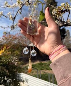 Vintage Bottle Hanging Vase